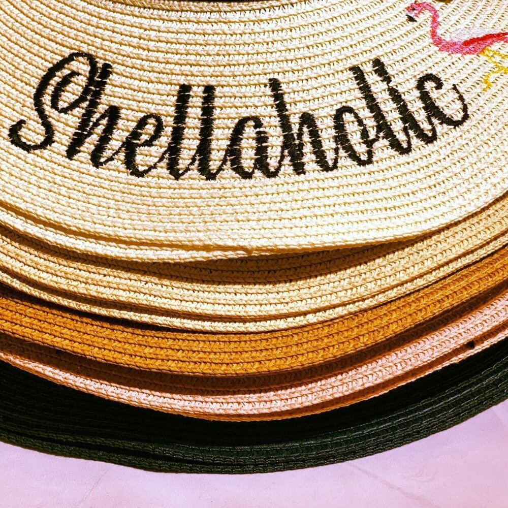 Shellaholic Floppy Foldable Straw Beach Hat